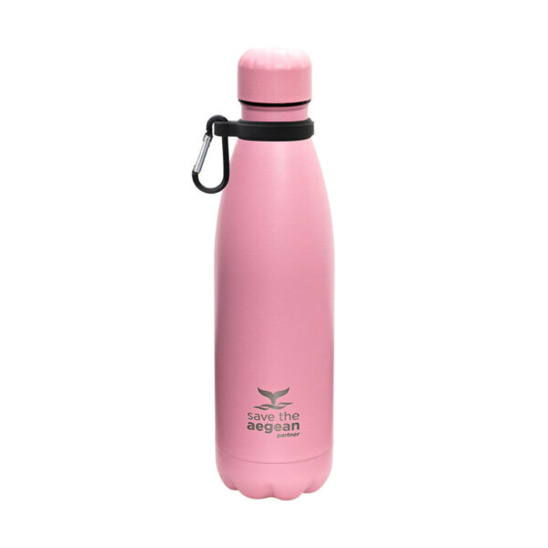 0003247 travel flask save the aegean 500ml blossom rose