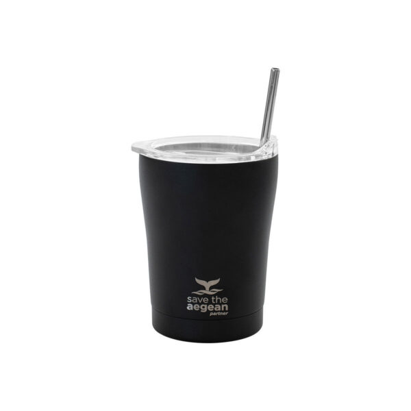 0003341 coffee mug save the aegean 350ml midnight black