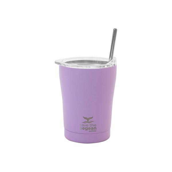 0003361 coffee mug save the aegean 350ml lavender purple