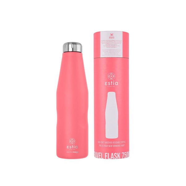 0006776 travel flask save the aegean 750ml fusion coral