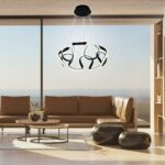 ΦΩΤΙΣΤΙΚΟ ΚΡΕΜΑΣΤΟ MEANDRA LED 54W CCT 3254L 230V IP20 ΜΑΥΡΟ  5166 - Image 3
