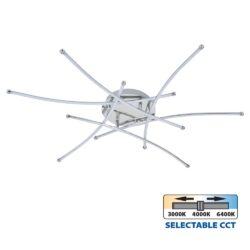 ΦΩΤΙΣΤΙΚΟ ΟΡΟΦΗΣ ΧΡΩΜΙΟ LED 40W CCT 3035L 230V IP20 ANETA