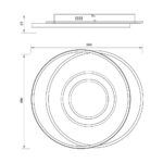 ΠΛΑΦΩΝΙΕΡΑ ΕΝΑΛΑΓΗΣ ΧΡΩΜΑΤΩΝ LED 88W DIM 230V IP20 TILDA 5175 - Image 3